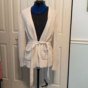 Gap cream cotton knit cream chunky sweater